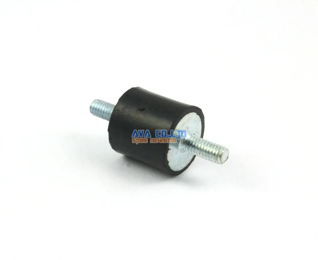 

12 Pieces 15*15mm M4*10mm Double End Male Rubber Anti Vibration Mount Bobbin Isolator