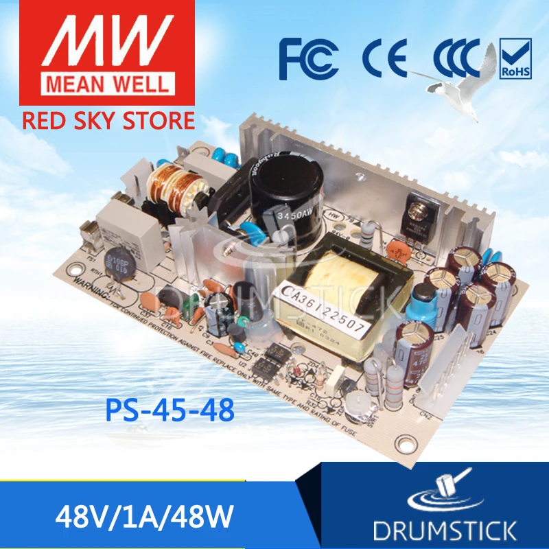

Selling Hot MEAN WELL PS-45-48 48V 1A meanwell PS-45 48V 48W Single Output Switching Power Supply