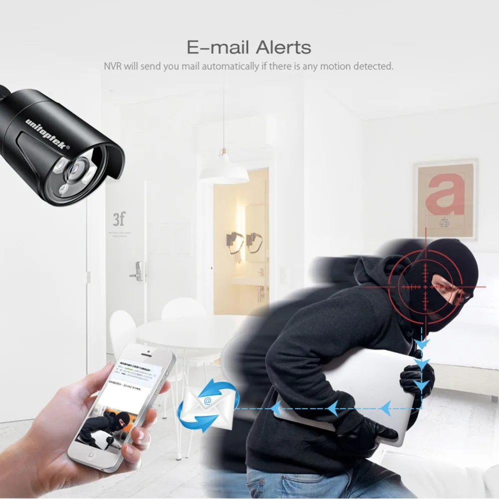 4CH 4MP POE NVR CCTV System Plug And Play 2MP Waterproof Bullet IP Camera Outdoor IR 20M Security S