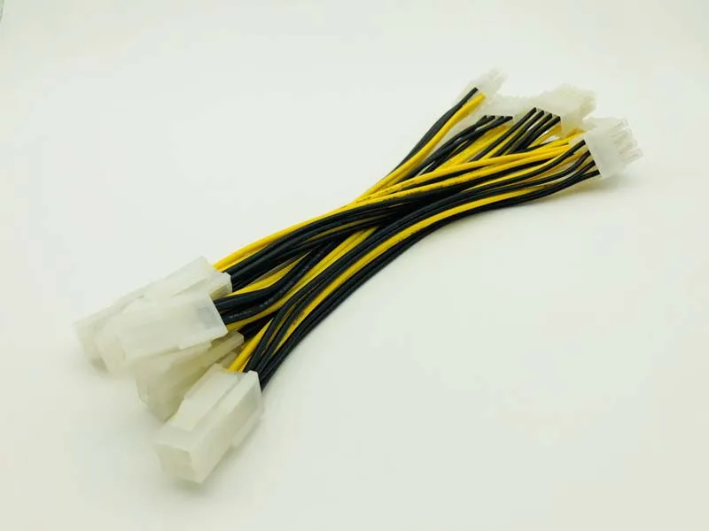 5PCS ATX 4Pin 20cm Male To 8Pin Female EPS Power Cable Adapter CPU Power Supply Converter Cable Convertor For BTC Miner Mining