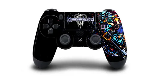 Kingdom Hearts PS4 контроллер наклейка защитная крышка виниловая наклейка для Playstation 4 DuslShock 4 PS4/Pro/Slim Gamepad Skins - Цвет: QBTM0927