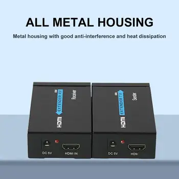 

HDMI To RJ45 Extender 60M Single Network Cable HD 1080P Signal Amplification Extender Ethernet Port HDMI Network Extender