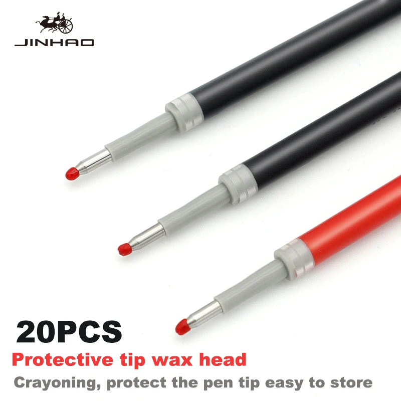 Jinhao-20-Pack-Black-Blue-Red-Ink-Gel-Refill-Refill-roller-pen-ink-0-5mm-refill