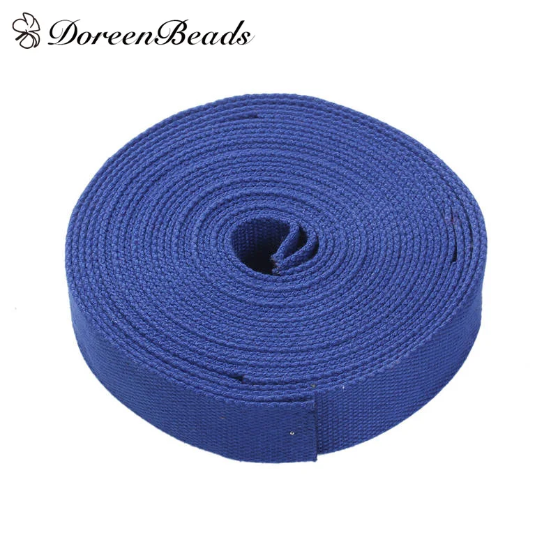 DoreenBeads Polyester bing Strap Blue High Quality Smooth Strapping