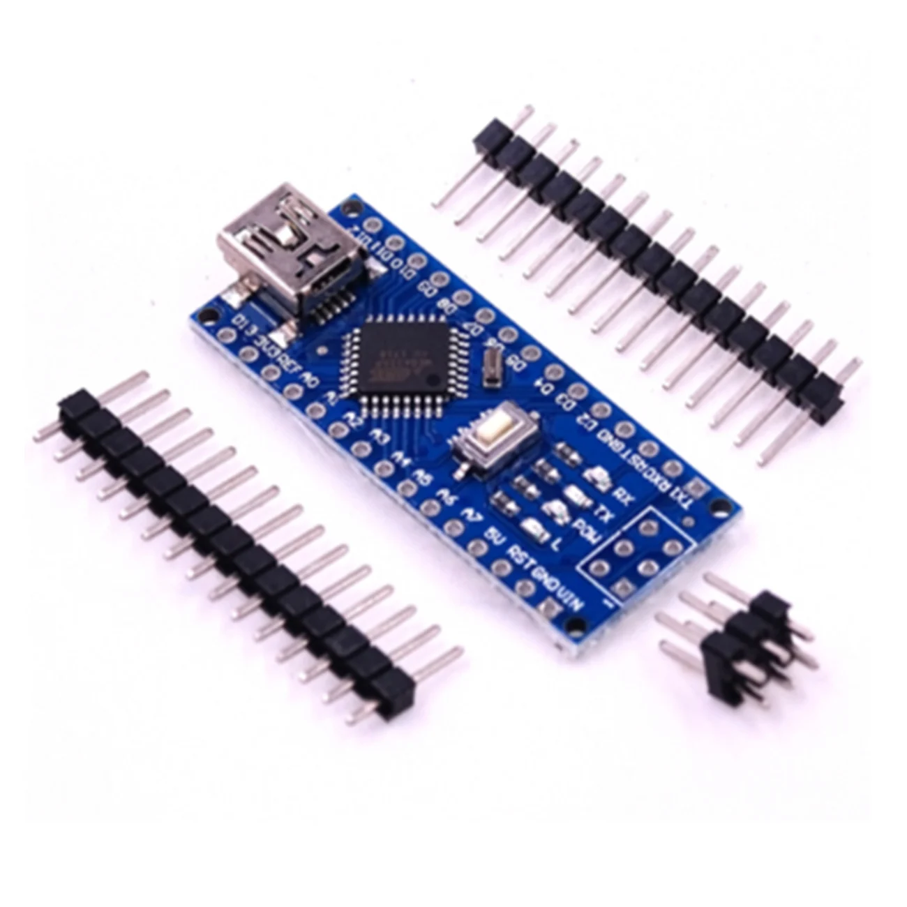 10 шт. мини-usb с Nano 3,0 загрузчиком совместимый контроллер для Arduino CH340 USB драйвер 16 МГц Nano V3.0 atmega328p - Цвет: Nano not welded