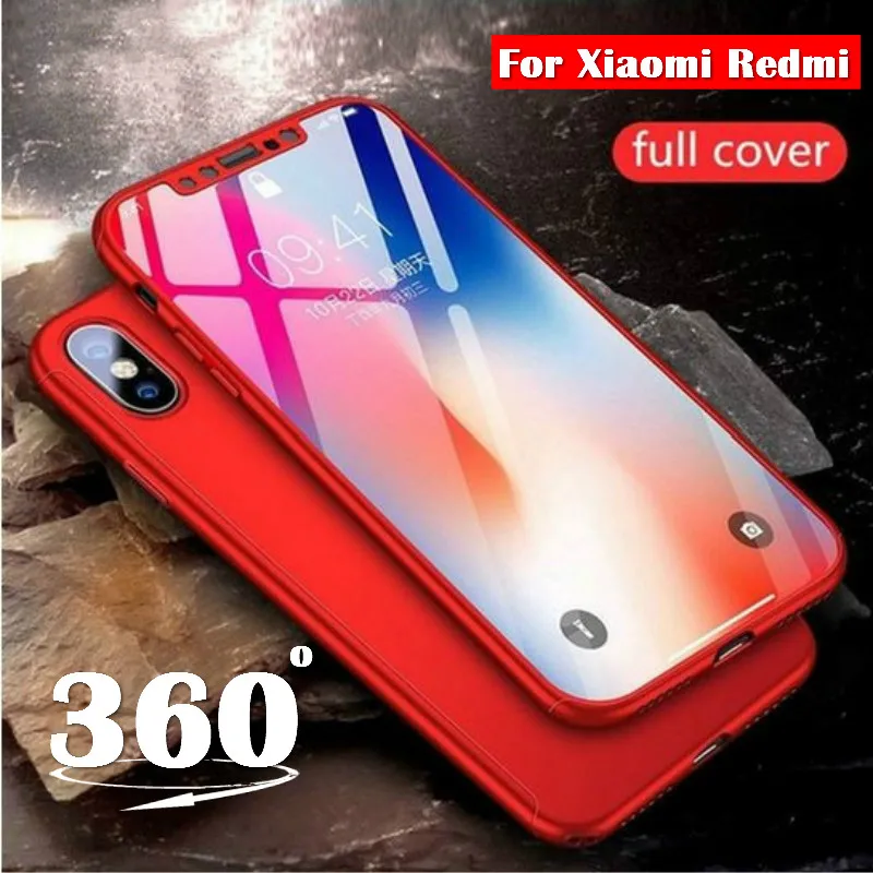 

360 Full Cover Phone Case for Xiaomi Mi A2 8 Lite 9 Pocophone F1 5X 6X Redmi 5 Plus Note 7 6 5 5A Pro 4X 6 Pro 7 Hard Case Cover