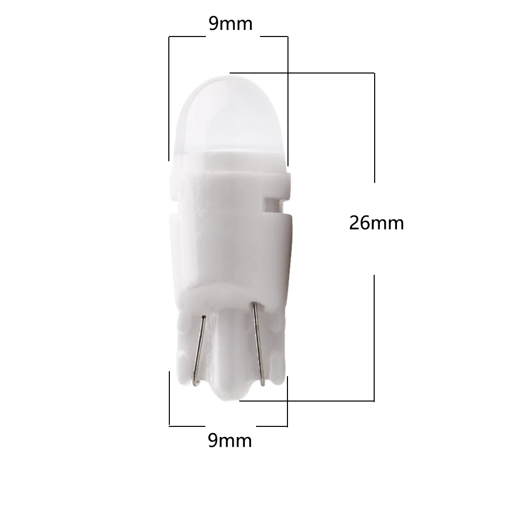 YM E-яркие, 50 шт в наборе, T10 3030 2 SMD Керамика W5W 194 168 Авто Задние габаритные огни, работающего на постоянном токе 12 В в светильник лампы белого и синего цвета желтый 120Lm