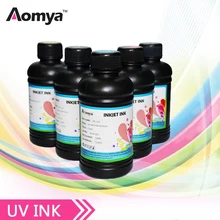 Aomya 5x250 мл Светодиодный УФ чернила Универсальный УФ светодиодный принтер для УФ планшетного принтера 3D совместимый для Epson 1390 1400 1410 L800 R290 R330