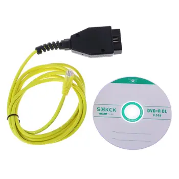 

New ESYS Data Cable For BMW ENET Ethernet to OBD Interface E-SYS ICOM Coding for F-serie Diagnostic Cable
