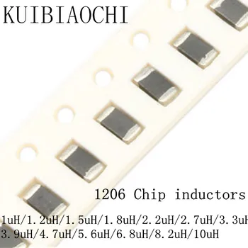 

50pcs/lot 1206 SMD Chip inductor 3216 1uH 1.2uH 1.5uH 1.8uH 2.2uH 2.7uH 3.3uH 3.9uH 4.7uH 5.6uH 6.8uH 8.2uH 10uH
