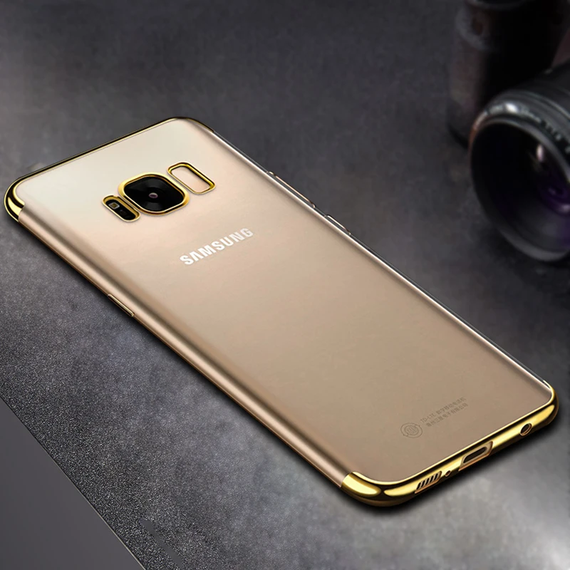 

Plating Silicone Case For Samsung Galaxy A7 A6 A8 Plus A9 Star 2018 Transparent Back Cover For Samsung J7 J5 2016 J7 Pro 2018