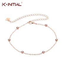 Простой Привлекательный наручный браслет Ананасовый шар ножной браслет для женщин Девушка розовое золото Мода ножная цепочка Ювелирные изделия