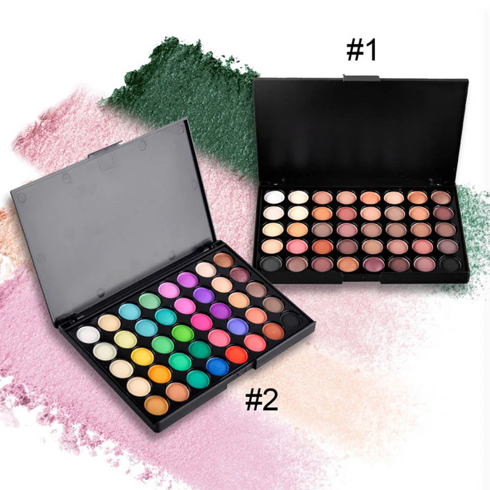 

Eye Makeup 40 Colors Eye Shadow Palette Matte Glitter EyeShadow Palette Cosmetics Shimmer Eye Primer Colorful Eye Shadow Pigment