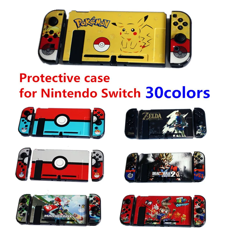 

Nintend Switch Colorful Pattern Hard Crystal Protective Cover Shell Case Fit In TV Dock for Nintend Switch Joy-con Console Skin