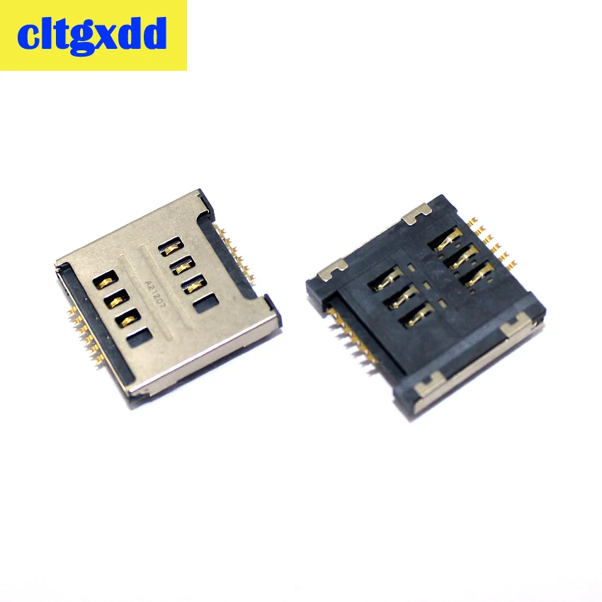 

cltgxdd 2pcs Brand New SIM Card Socket Slot Reader Holder for LG E615 E715 P715 E455 Optimus L7 P715 P716 Dual sim card tray