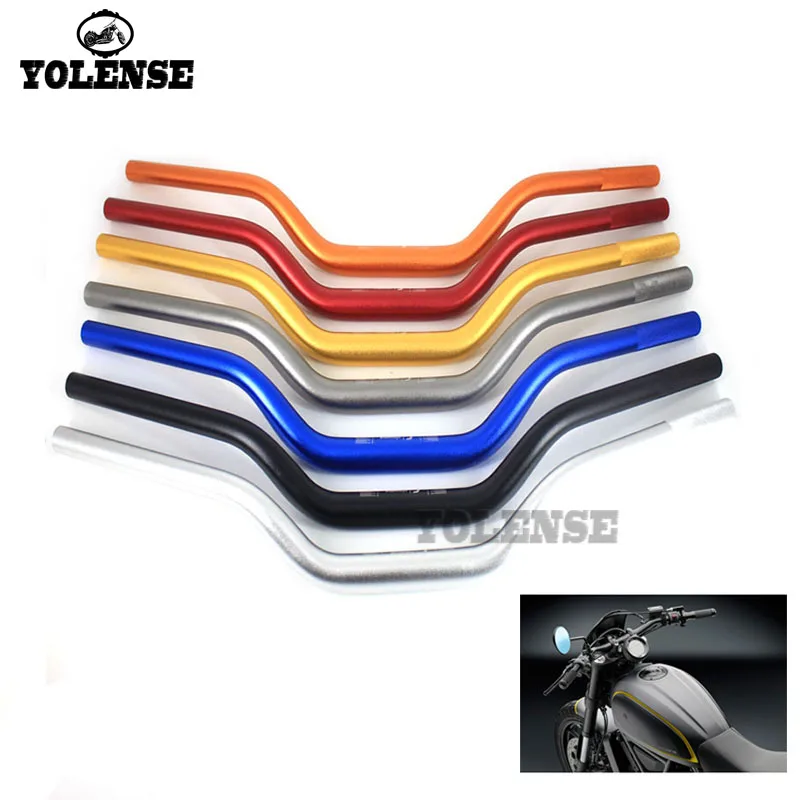 Универсальный для Yamaha Kawasaki KTM Honda Suzuki DUCATI Мотоцикл с ЧПУ Алюминий Сплав Ручка Бары 7/8 ''22 мм 72 см руль трубы
