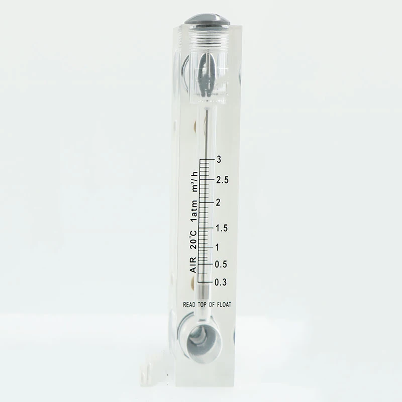 0,3-3 м3/ч 1/" с британской конической трубной наружной резьбой панель ПММА тип газа Поплавковый расходомер воздуха ротаметр расходомер без клапана управления