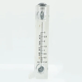 

0.3-3m3/h 1/2" BSPT Male Thread PMMA Panel Type Gas Float Flowmeter Air Flow Meter Rotameter Without Control Valve