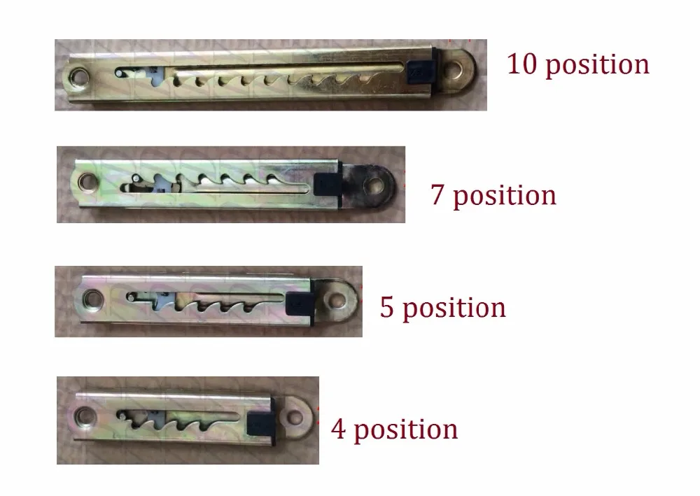 

Linear 4 5 7 10 Position Ratchet Length Height Adjuster Mechanism For Bed Sofa Headrest ratchet
