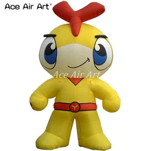 Красивый желтый гигантский надувной герой курица для рекламы и продвижения Сделано в Китае