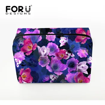 

FORUDESIGNS 2019 New Fashion Cosmetic Bag Lady Travel Toiletry Cosmetic Make Up Holder Case Bag Pouch Gift Protable Makeup Bags