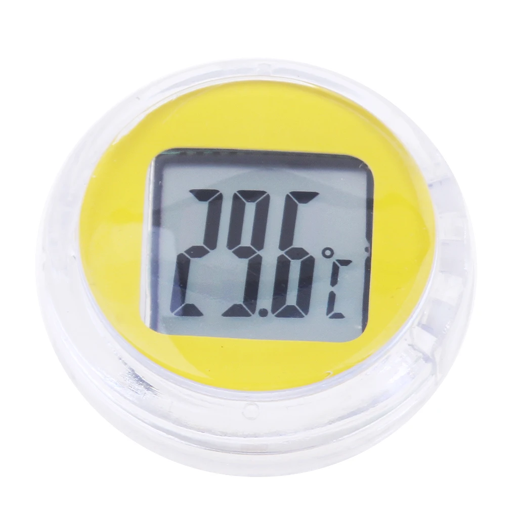 Motorcycle Bike Electronic Temperature Meter Gauge Mini Digital Thermometer  Waterproof Surface Shock Resistant