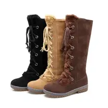 High Quality Women Shoes Woman Boots Snow Boots Mid-calf Boots Fashion Comfortable Warm Winter New Thick Warm Boots X44