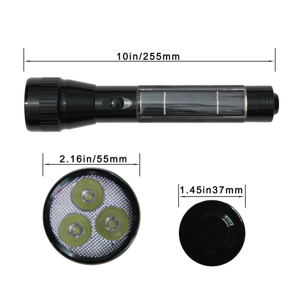 solar light-size-black