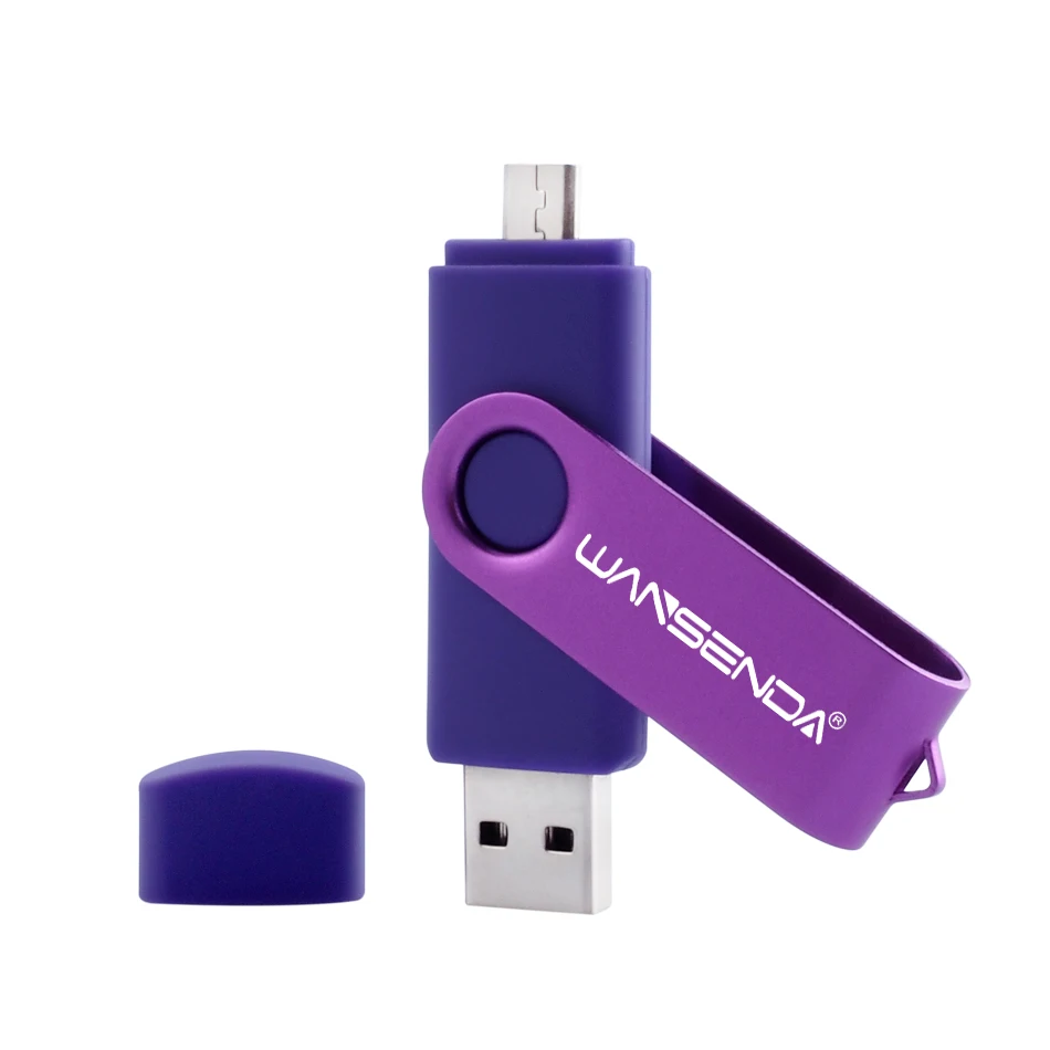 Новинка, USB флеш-накопитель WANSENDA, OTG, флеш-накопитель, 32 ГБ, 64 ГБ, 128 ГБ, USB флешка, 8 ГБ, 16 ГБ, 256 ГБ, многофункциональная Флешка для Android/PC