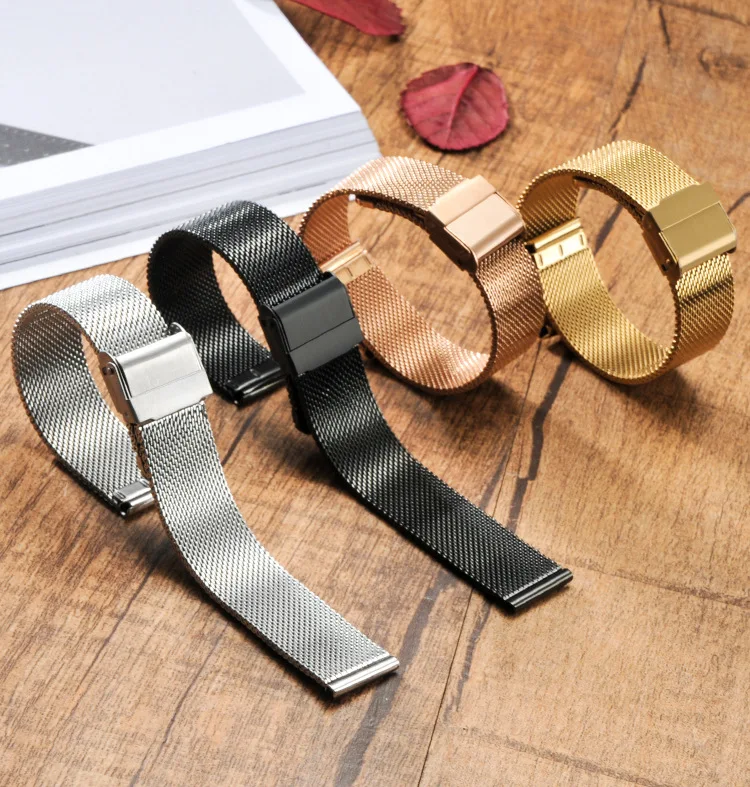 

Milanese Watch Strap Loop Wrist Band For Samsung Gear S3 S2 Classic/Frontier Perfect Handicraft Stainless Steel 18mm 20mm Silver
