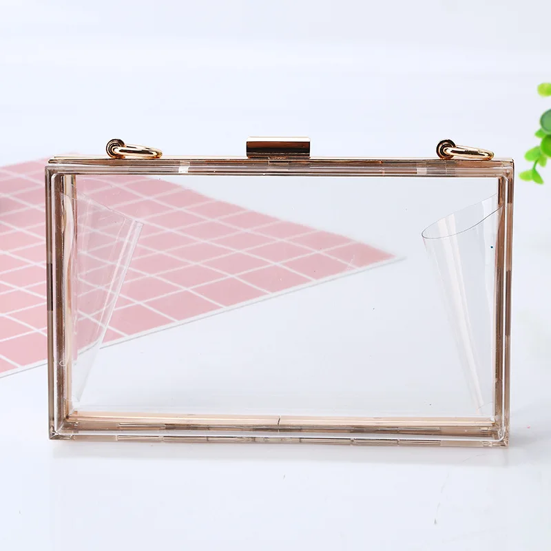

NEW transparent acrylic dinner bag simple banquet handbagleisure Single Shoulder Satchel evening banquet bag.
