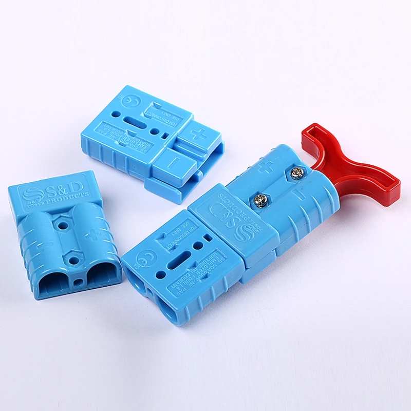 

50pcs/lot 50A 600V high current plug Power Connector Battery Plug + terminals Connectors kits For Forklift Stacker electrocar