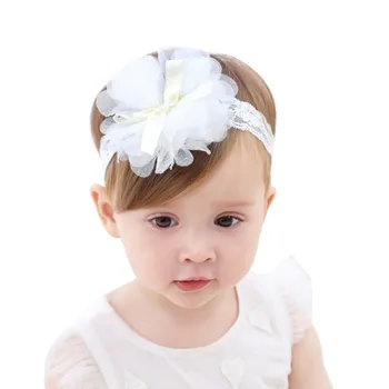 

Newborn Toddler Baby Girl Flower Headband Hair Band Cute Princess Kids Girls Lace Headwear Accessories