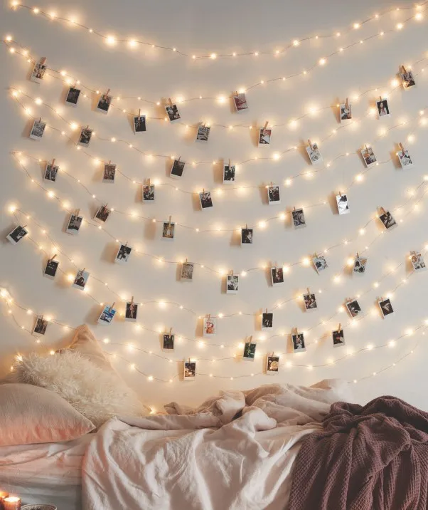 Рождественская гирлянда длиной 2 м светодиодная медная проволока сказочные огни