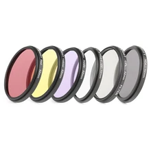SHOOT 6 In 1 52mm UV Lens Filter Set For GoPro Hero 4 3+ Action Camera With Adapter Ring Lens Cap Accessories for GoPro Filter