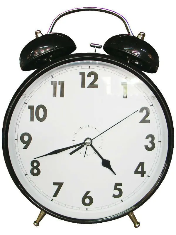 oversize twin bell alarm clockin Alarm Clocks from Home & Garden on