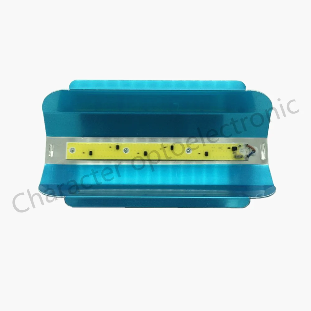 

LED COB 220V waterproof and free drive 50W white 6000-6500K lamp for v lighting searchlight plus U reflective trough DIY