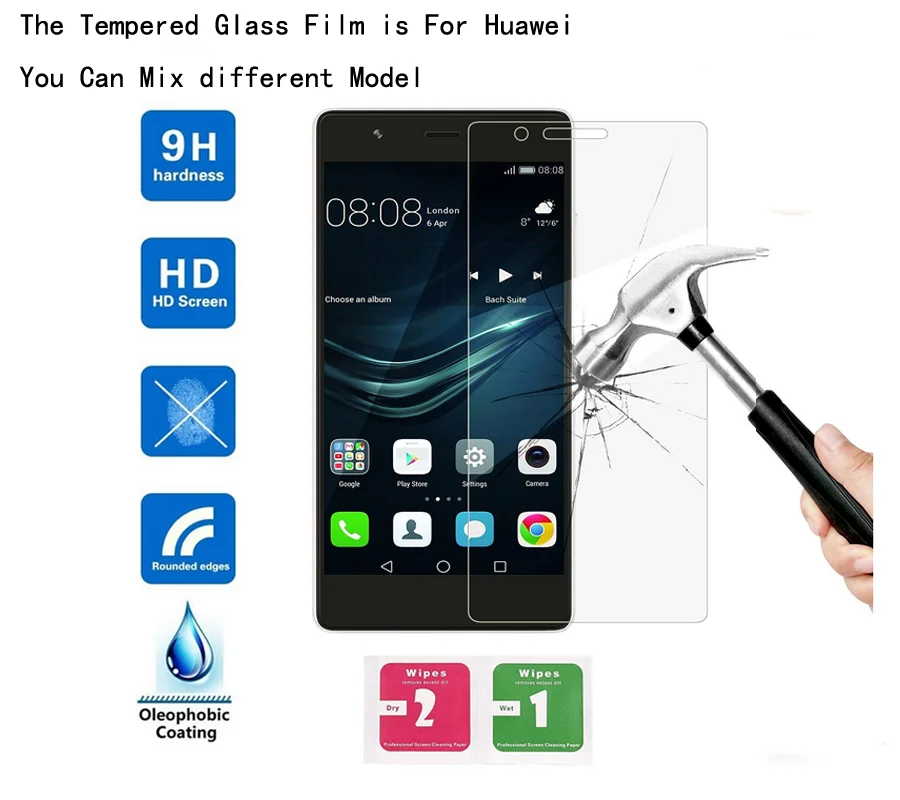 10 PCS Premium Tempered Glass Screen Film For Huawei Y3 II Y5 Y6 Y7 Prime Pro 2017 2018 Lite 208 | Мобильные телефоны и