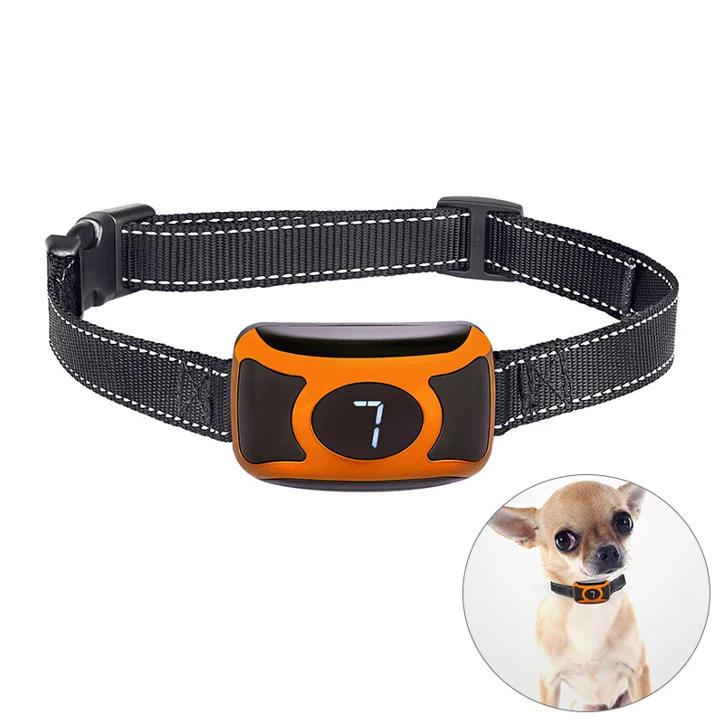 

3 Mode Waterproof Automatic LED Anti Bark Electric Shock Dog Training Collar for Pet Adjustable Trainer Necklace Pet Product E2S