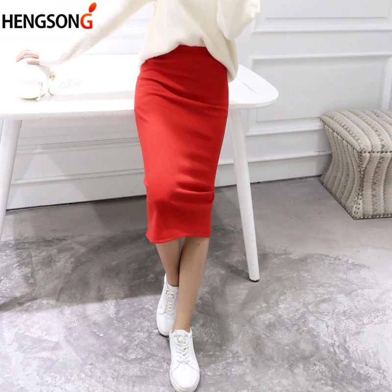 bodycon skirt with split