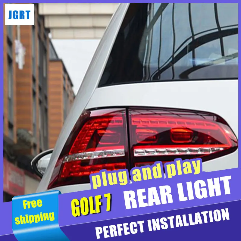 Автомобильный Стайлинг для VW Golf 7 задний фонарь в сборе 2013-2014 Golf7 MK7 светодиодный DRL