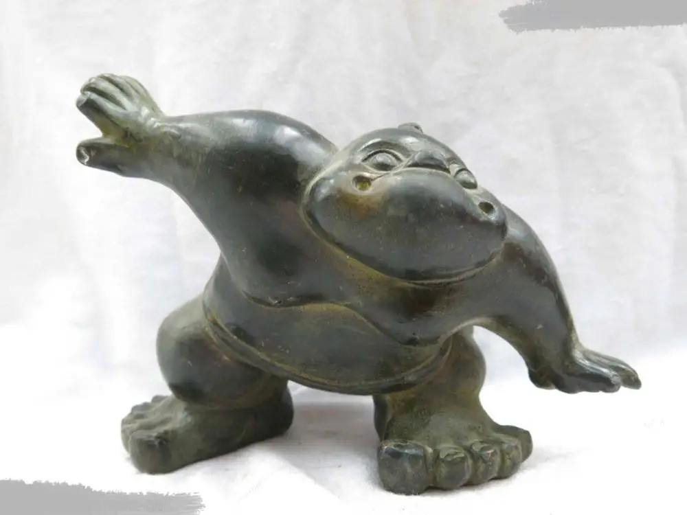 

DS DS China bronze copper carved finely exaggerated body Sculpture Statue