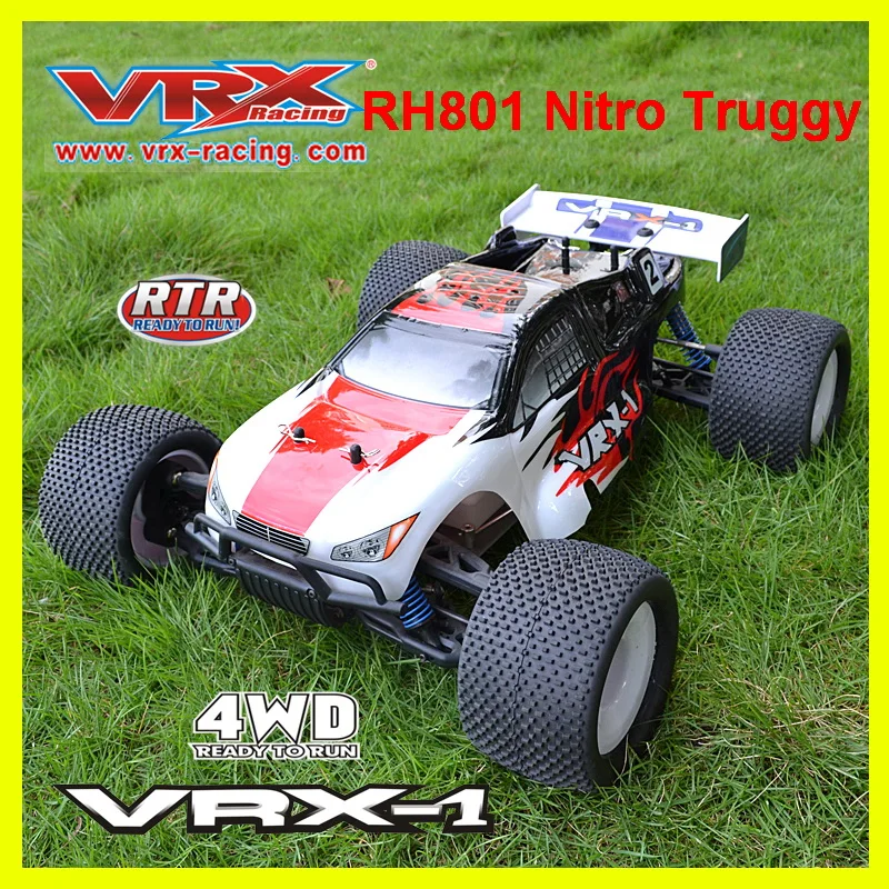 

VRX Racing RH801 Nitro Powered RTR Truggy Alpha.28 Nitro Engine RC Truggy car remote control 4WD rc car 1:8 kids toys