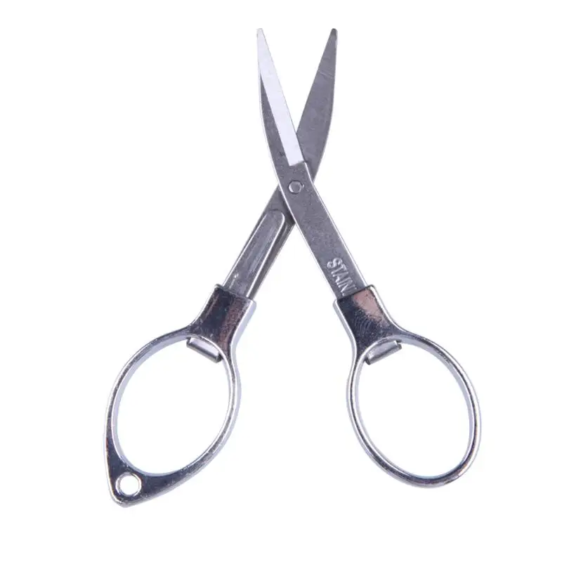 

1PC Cuticle Nipper Manicure Nail Clipper Stainless Steel Foldable Scissor Nail Clipper Nail Tool Portable for Travel Household