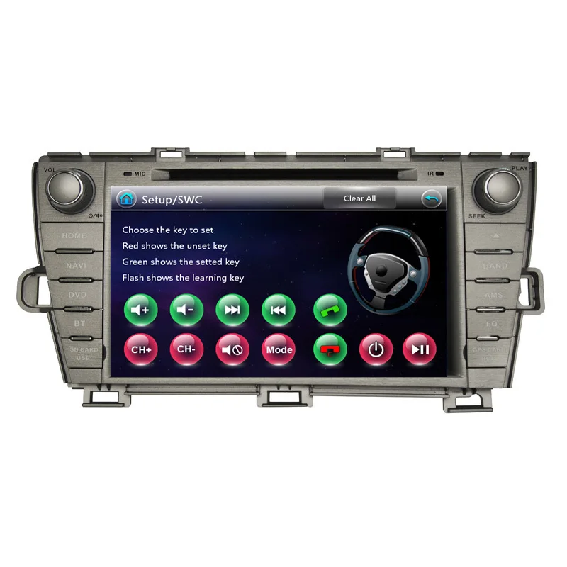 Cheap Free Shipping Two Din 8 Inch Car DVD Player For Toyota Prius 2009 2010 2011 2012 2013 GPS Navigation Radio WIFI BT 19