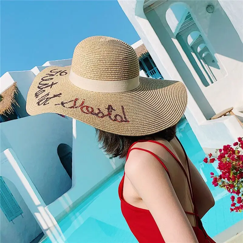 2019 جديد واسعة بريم سترو قبعة للنساء الترتر إلكتروني التطريز قبعات للحماية من الشمس عطلة في الهواء الطلق الشاطئ الصيف قبعات Chapeu Feminino 2019 جديد واسعة بريم سترو قبعة للنساء الترتر إلكتروني التطريز قبعات للحماية من الشمس عطلة في الهواء الطلق الشاطئ الصيف قبعات Chapeu Feminino