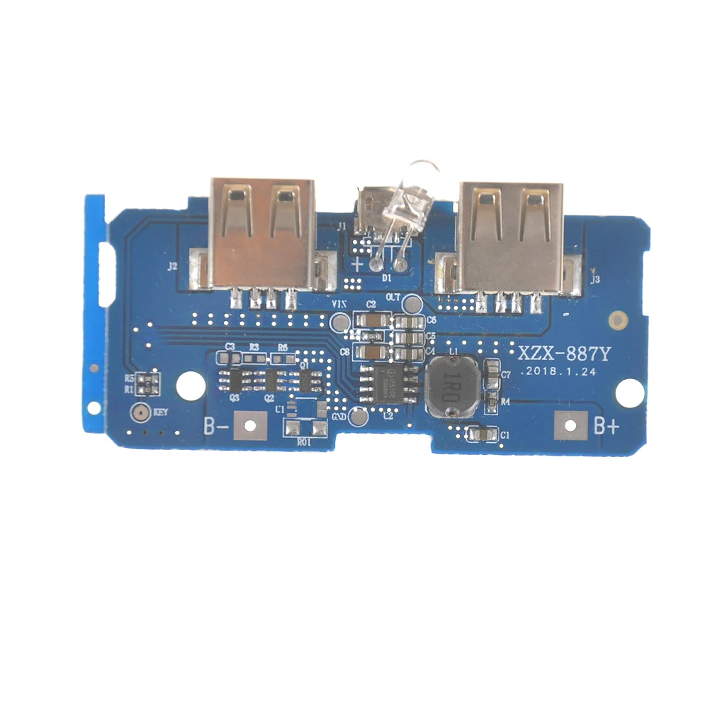 2A Двойной выход USB 1A Вход 5V зарядное устройство Модуль зарядный разъем плата