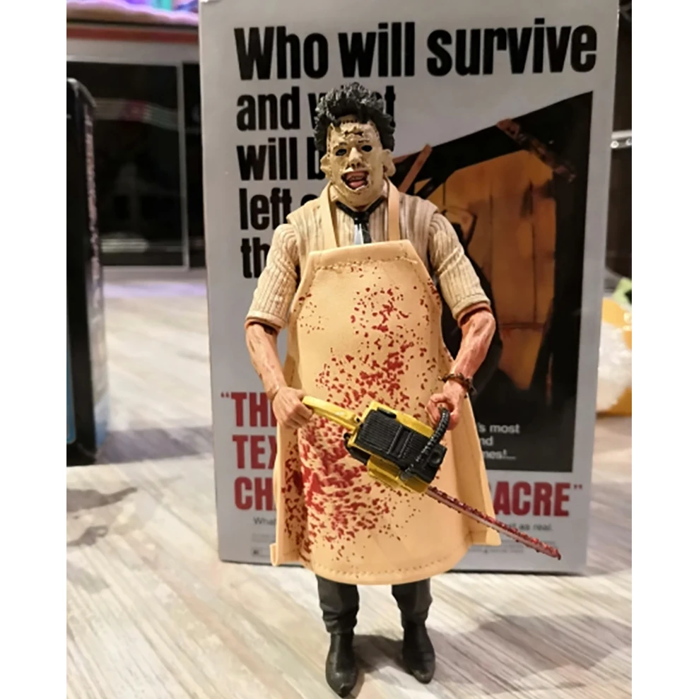 NECA 40-летие конечной Leatherface классический террор фильм Техасская бензопила резня фигурка игрушки