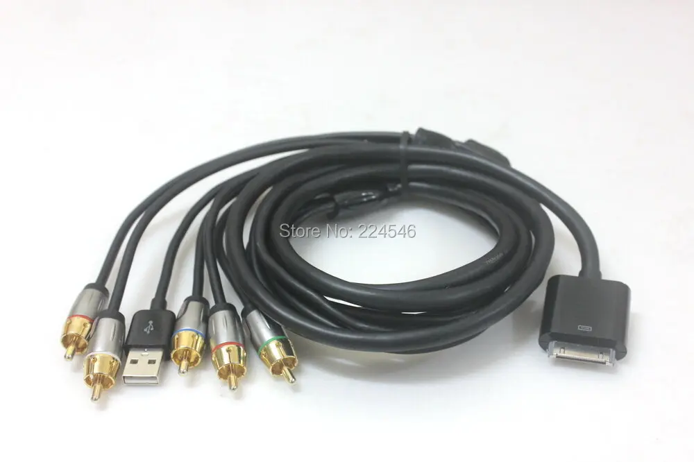 

USED ITEM Component Video Cable and USB Charge Data Cable for Rocketfish RF-ACNT2 iPhone4s iPod Touch 4th and iPad 3 6ft