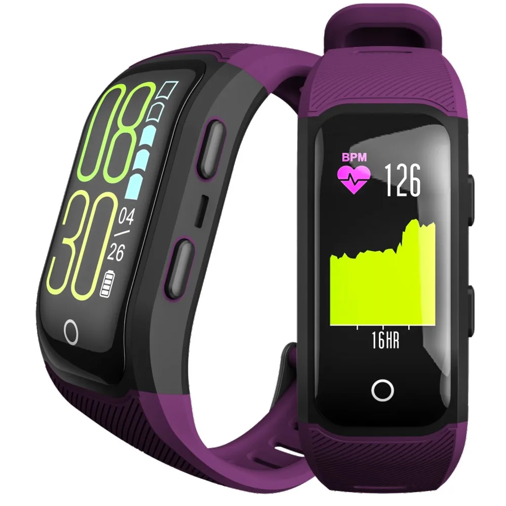 

S908S Activity Fitness Tracker Smart Band IP68 Waterproof GPS Heart Rate Monitor Sport Wristband Bracelet Smart Watch